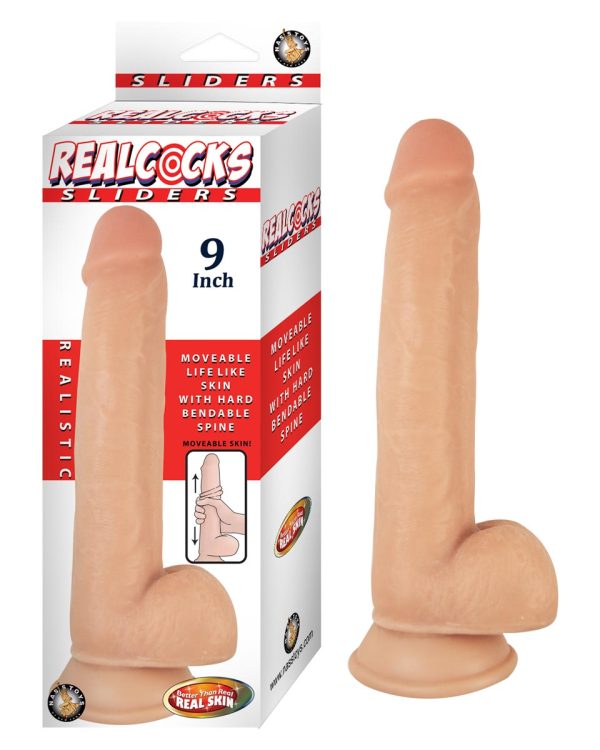 REALCOCKS SLIDERS 9″ FLESH