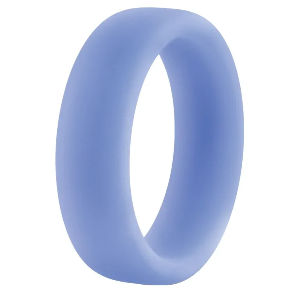 Performance – Silicone Glo Cock Ring – Blue Glow - Image 3