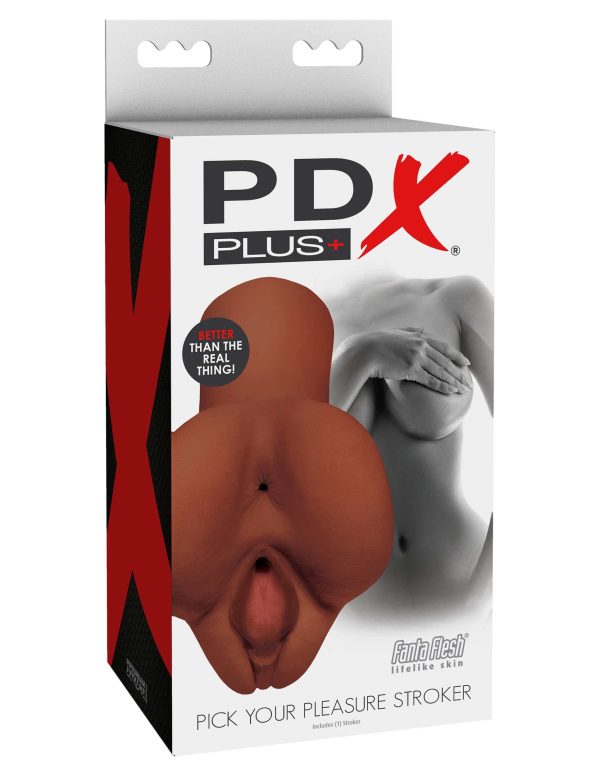 PDX Plus Pick Your Pleasure Stroker Brown