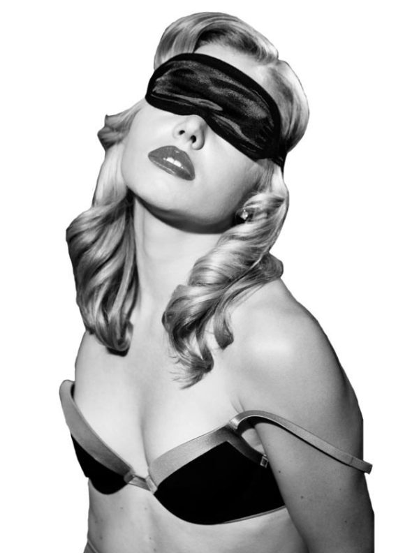 Satin Black Blindfold