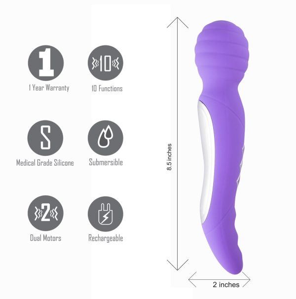 ZOE Twisty Dual Vibrating Pleasure Wand - Image 4