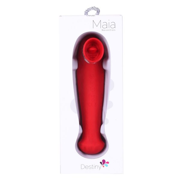 DESTINY 15-Function Clitoral Suction Toy Red